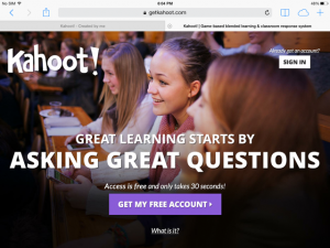 Kahoot Homepage